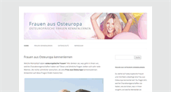 Desktop Screenshot of frauen-aus-osteuropa.net